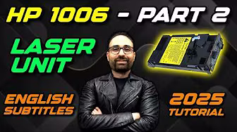 HP 1006 Laser Unit Cleaning Step by Step + Eng Subs | سرویس و تمیز کردن لیزر | PART 2 | قسمت دوم